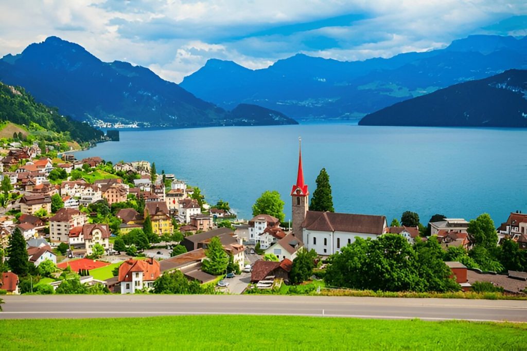 Visa Consultant in Dubai Lucerne city switzerland view