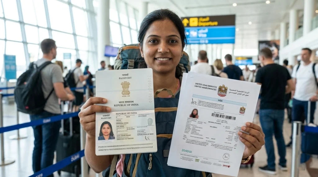 Requirements for tourist visa application India to Dubai including passport and photos