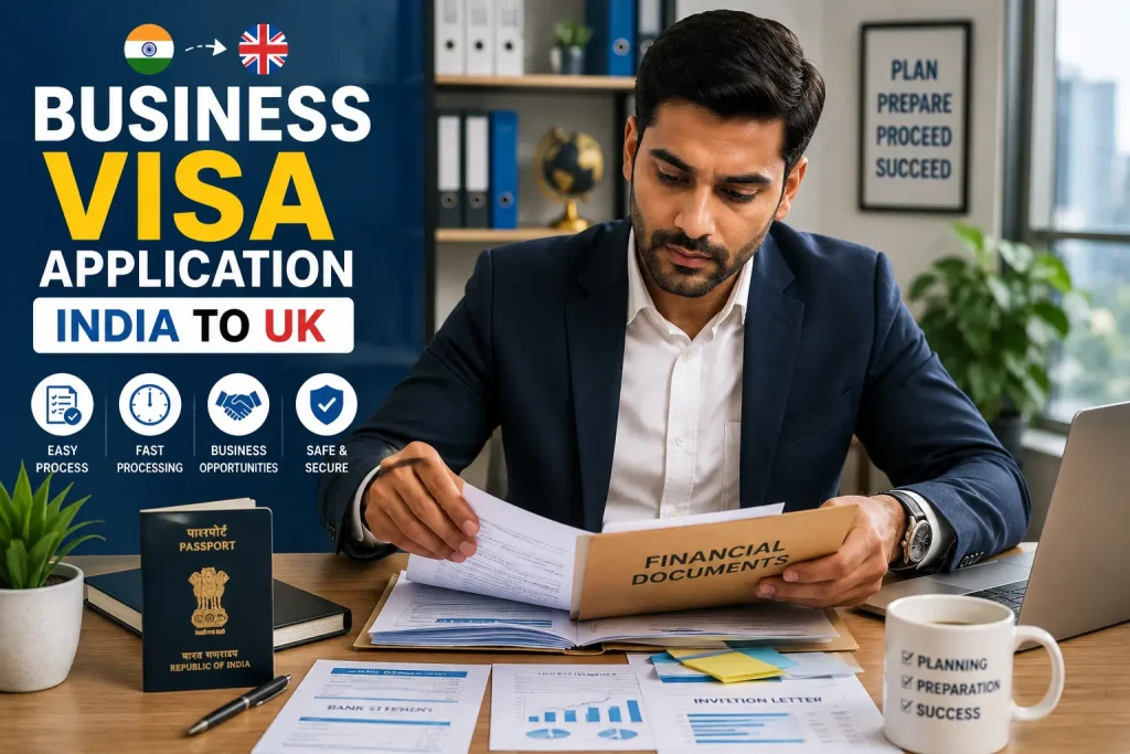 Business Visa Application India to UK financial documents checklist