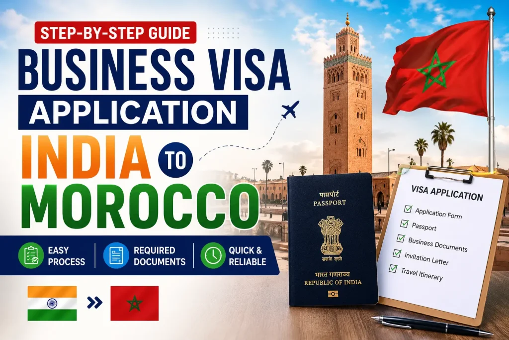  business visa application India to Morocco