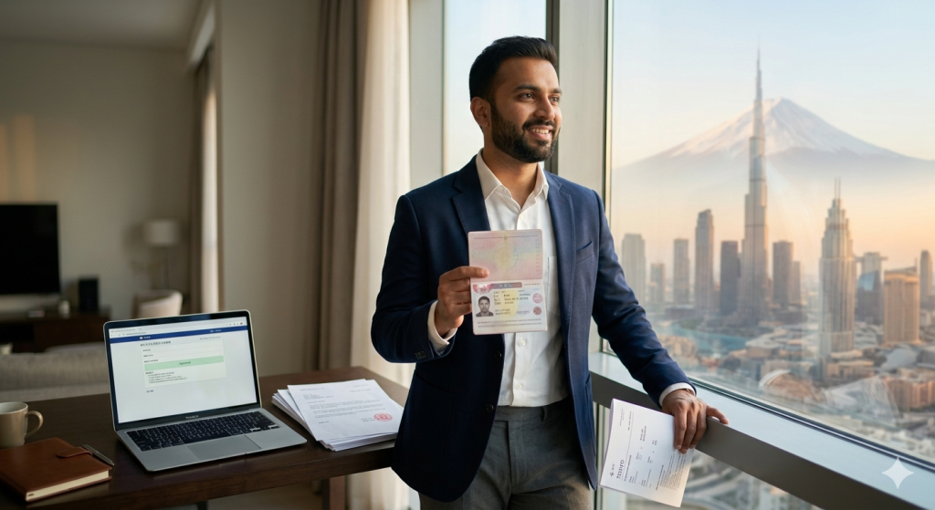  business visa application Dubai to Japan
